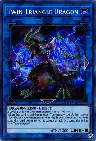 Twin Triangle Dragon [OP08-EN006] Super Rare Hot on Sale