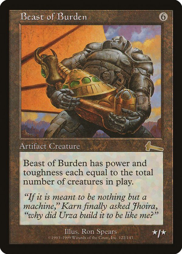 Beast of Burden [Urza s Legacy] For Cheap