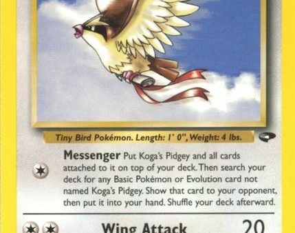 Koga s Pidgey (49 132) [Gym Challenge Unlimited] For Cheap