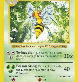 Beedrill (17 102) [Base Set Shadowless Unlimited] Hot on Sale