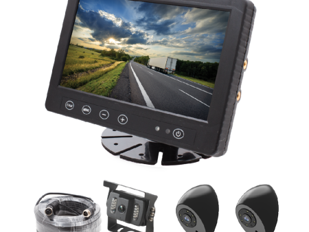 Backup Camera System with 7” Color LCD Backup Monitor and 3 Cameras | STSK71653CKIT Online now