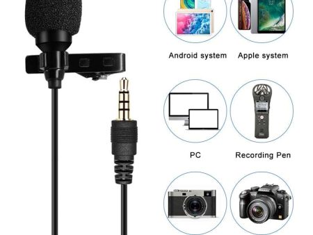 Hridz 10m long 3.5mm lapel microphone for mobile phone and DSLR For Cheap