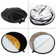 Hridz 5 in 1 Multi-Disc Collapsible Reflector-Silver Gold White Black For Cheap