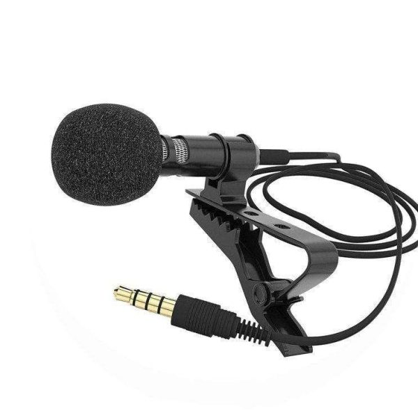 Hridz 3.5mm Clip-on Lapel Lavalier Microphone for Mobile Phone Hot on Sale