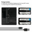 Hridz NP-F550 Batteries & Charger Set Compatible with Sony NPF 550 970 series Discount