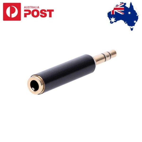 2Pcs Hridz 3.5mm TRS Male To Female TRRS Audio Stereo Adapter Connector 3 Pole to 4 Pole on Sale