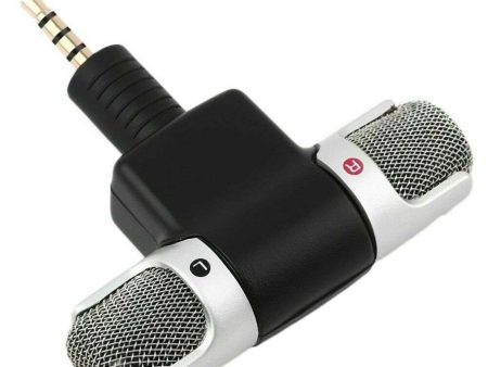 Hridz 3.5mm Mini Jack External Stereo Recorder Microphone Mic For Smart Phones Supply