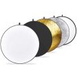 Hridz 5 in 1 Multi-Disc Collapsible Reflector-Silver Gold White Black For Cheap