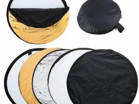 HRIDZ 80CM Portable 5 in 1 Collapsible Round Multi Disc Light Reflector Supply