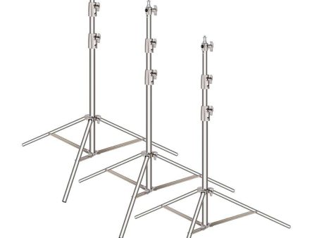 Up to 3Pcs Hridz 260cm Stainless Steel Heavy Duty with 1 4  to 3 8  adapter for Studio Softbox, Monolight and Other Photographic Equipment Cheap