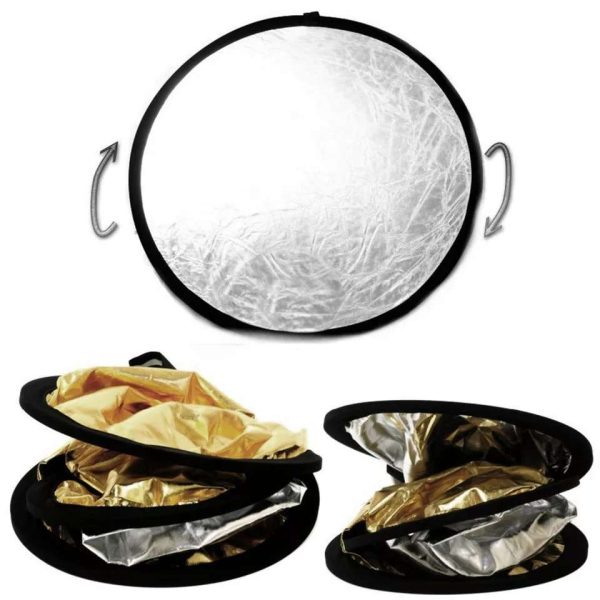 Hridz 5 in 1 Multi-Disc Collapsible Reflector-Silver Gold White Black For Cheap