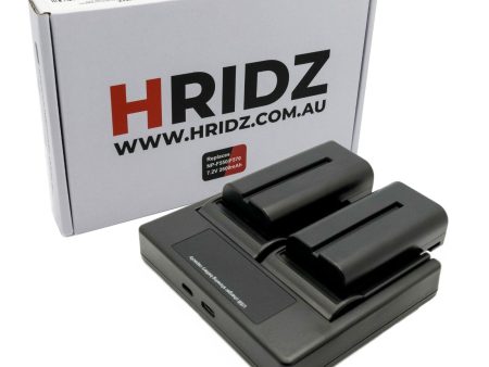 Hridz NP-F550 Batteries & Charger Set Compatible with Sony NPF 550 970 series Discount