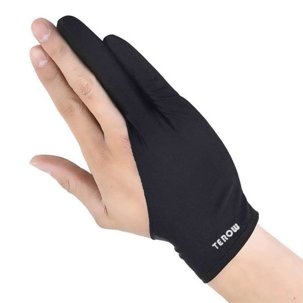 Terow Artist Glove Australia for Drawing Tablet 2 finger Anti-Fouling Both for Right Left Hand Online Hot Sale