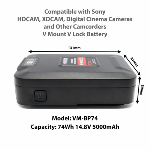 HRIDZ VM-BP74 V Lock V Mount Battery - 74Wh 14.8V 5000mAh Li-ion Battery Online Hot Sale