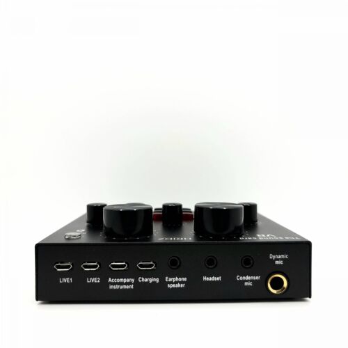 Hridz V8 Sound Card Bluetooth Sound Mixer Board for Live Streaming with Effects Online Hot Sale