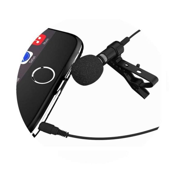 Hridz 3.5mm Clip-on Lapel Lavalier Microphone for Mobile Phone Hot on Sale